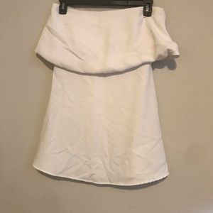 Lulus White Strapless Mini Dress